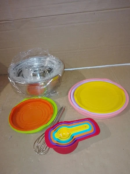 Mixing Dveda 5pcs Stainless Steel Mixing Bowls 6pcs Spoons 1pc Egg Whisk Set New