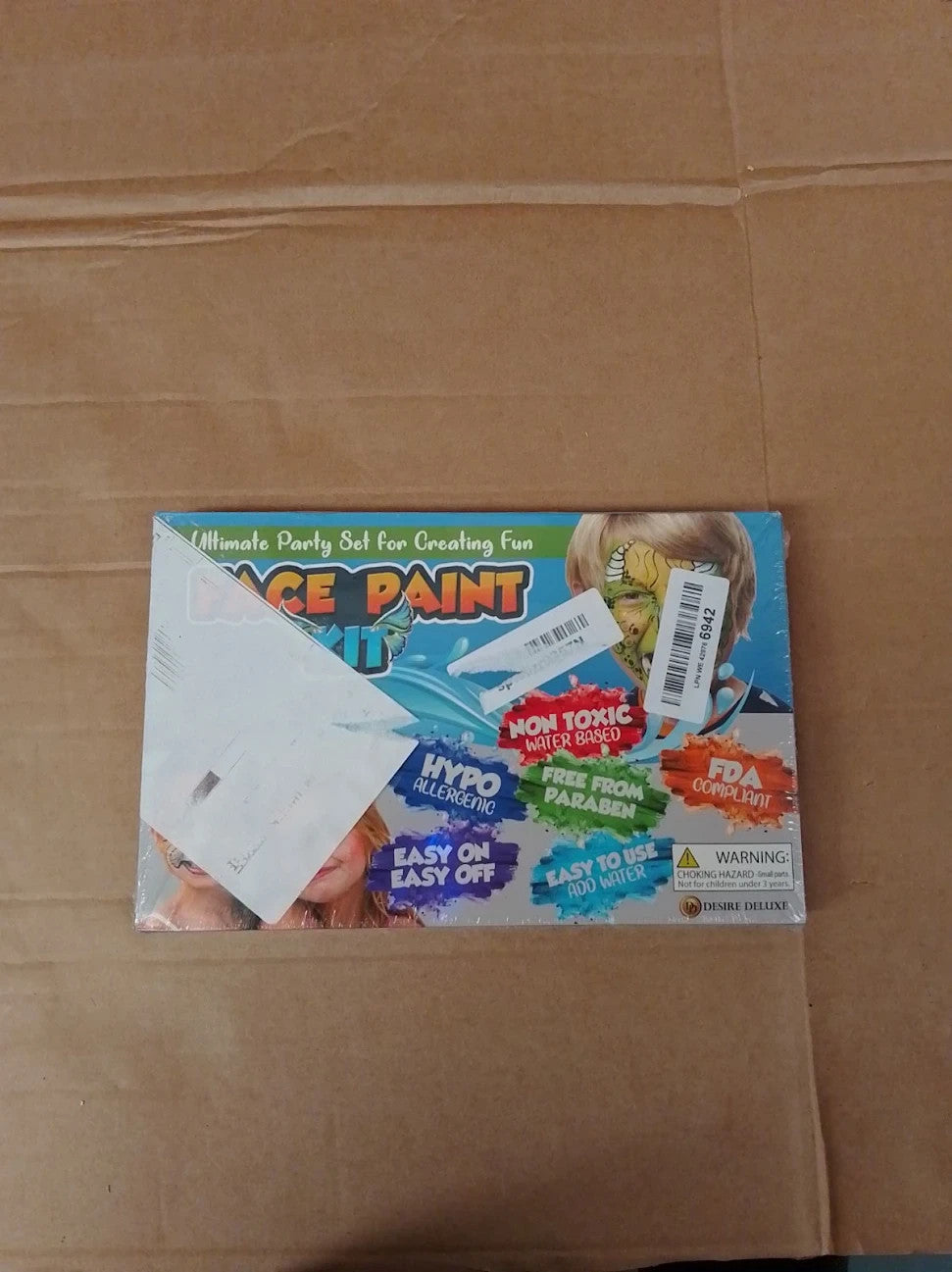 Desire Deluxe Face Painting Kit Kids 16 Colors Non Toxic Hypoallergenic New