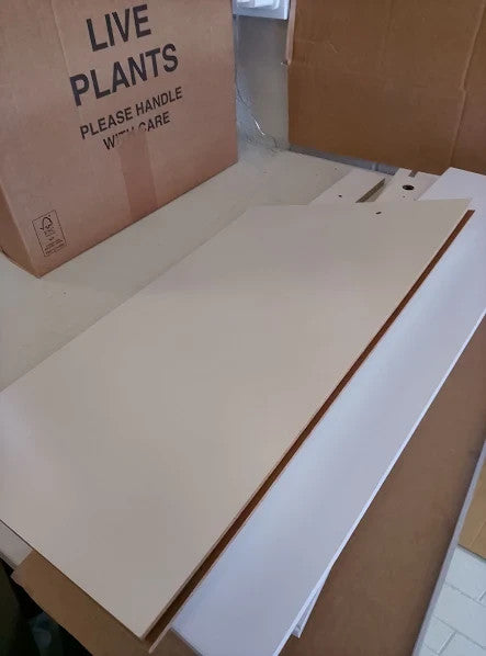 Argos Home Prime 2 Door 1 Shelf Mirrored Cabinet White Metal Handles 50x60x14cm