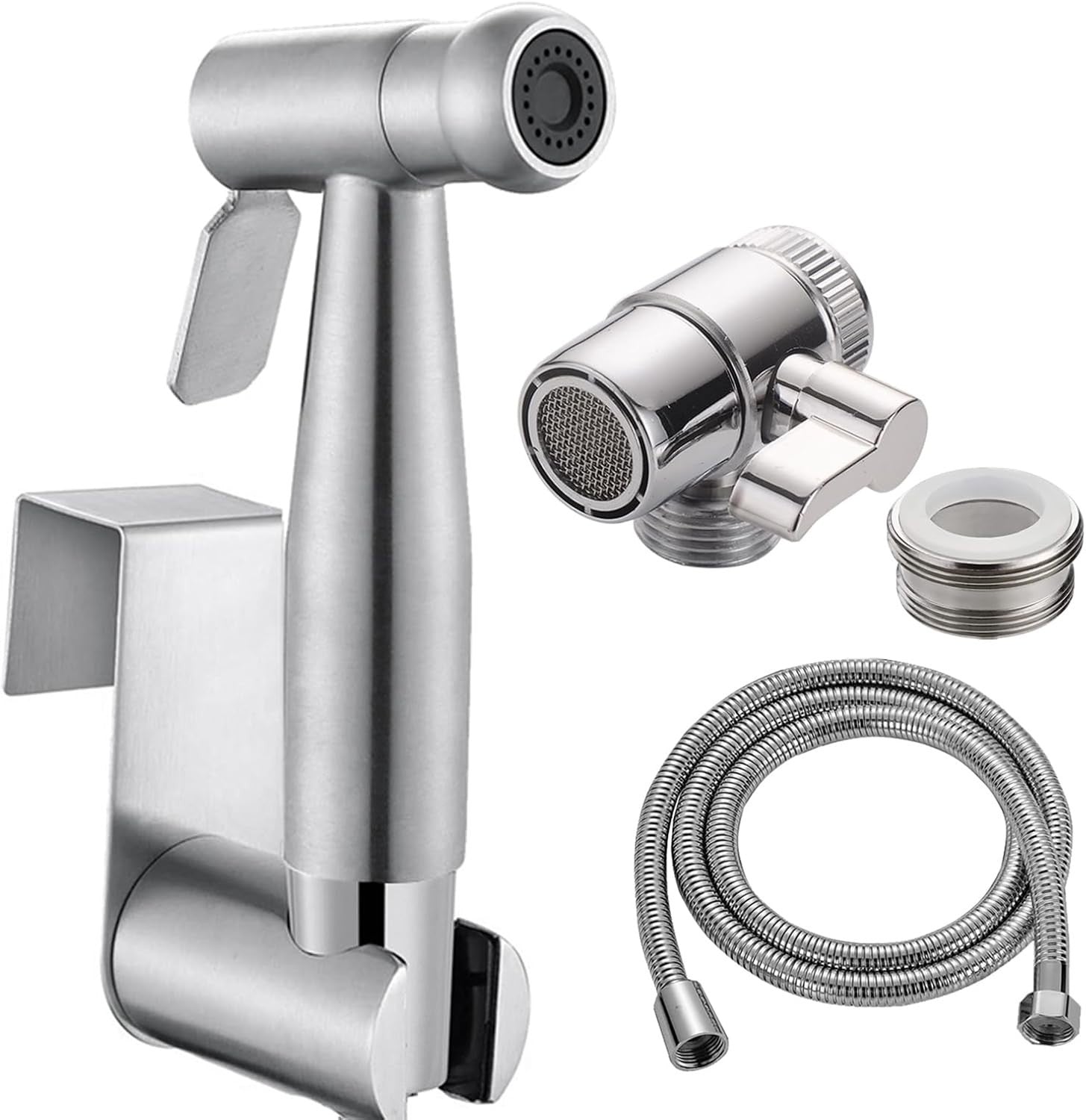 Home Handheld Bidet Baby Toilet Set Faucet Spray Hose Fitting Perfect New