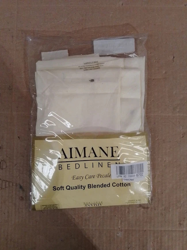 Aimane Long Bolster Pillowcase Cover Body Pillow Neck Support 4.6FT Cream