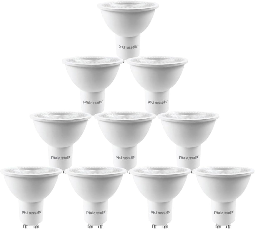 Paul Russells GU10 LED Bulbs Lights Bright Daylight 6500K 4.5W 50W New
