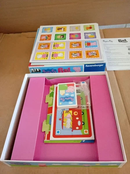 Ravensburger Peppa Pig 6 In 1 Game Kid Card Dice Bingo Dominoes 3+ New