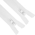 Sawoake 2 Pieces #5 28 Inch Separating Jacket Zippers for Sewing Coats White New