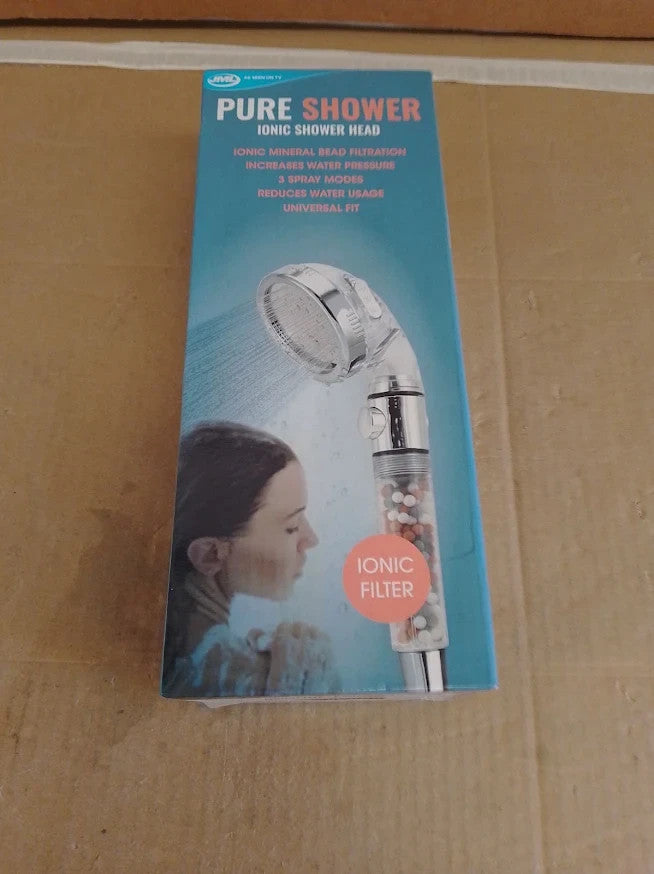 JML 3 Mode Pure Shower Head Chrome Bathroom Adjustable Handheld Spray Design New