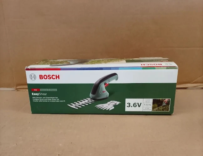 Bosch EasyShear 3.6V Cordless Hedge Trimmer Grass Shear Shrub Cutter Garden Tool
