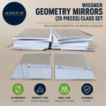 WISSNER Geometry Mirrors 25 Pieces Class Set Discover Symmetry Maths Lessons