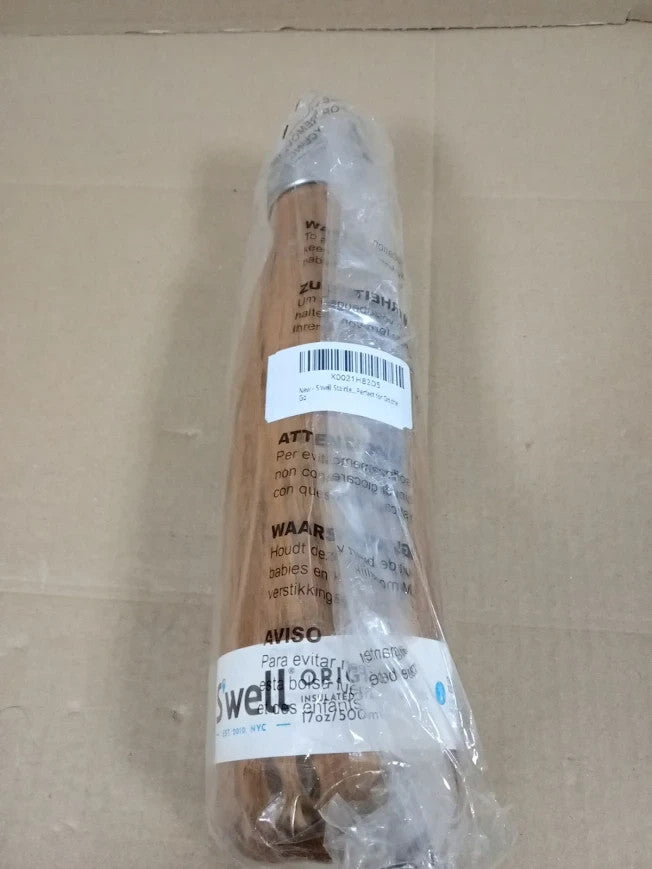 Swell Original Water Bottle 500ml Insulated Vacuum Teakwood Stainless Steel New