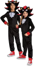 Official Sonic 3 Shadow Kids Fancy Dress Costume Jumpsuit Hood Modern Design New