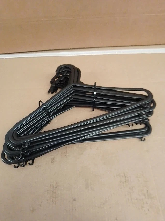 Roe Tenpo Coat Hangers Black Adult Plastic Clothes Hangers Non Slip New