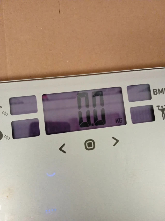 Salter Dashboard Wide Body Analyser Bathroom Scales LCD Display Silver