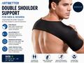 Artibetter SBR Double Shoulder Support Unisex Rotator Cuff Adjustable Small