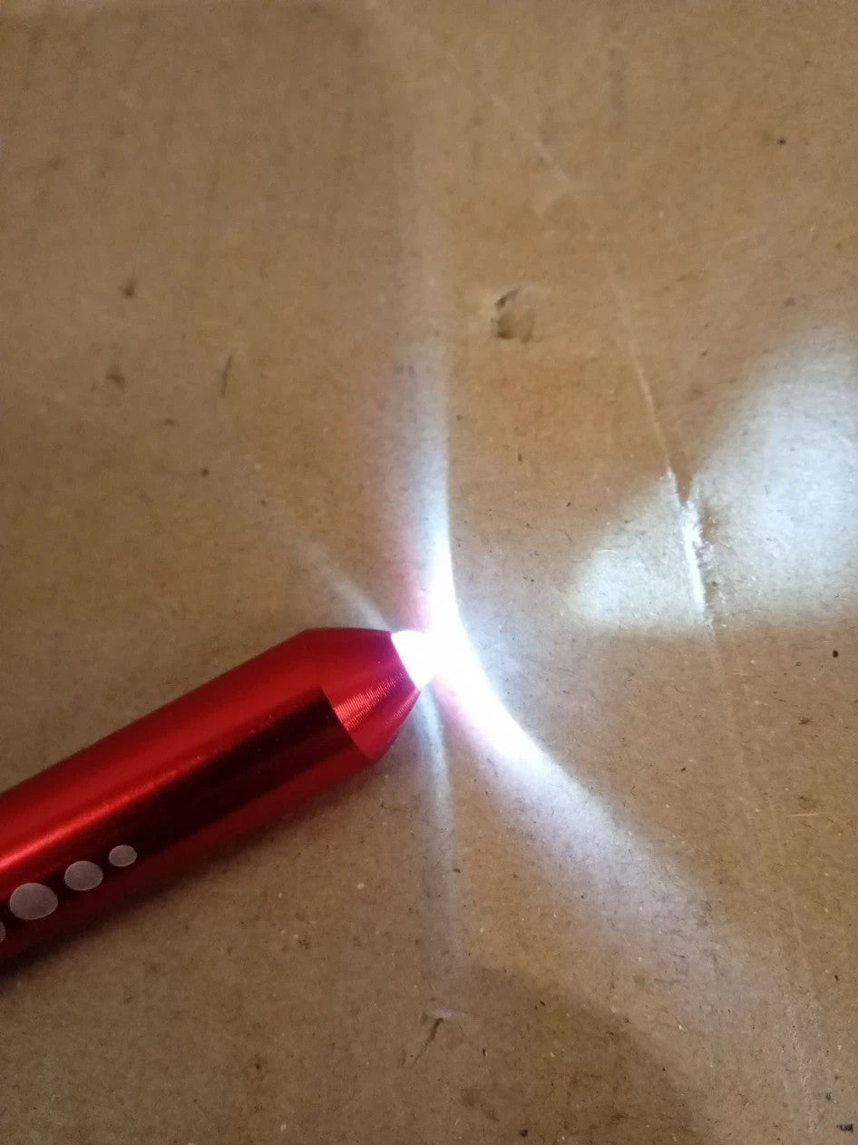 LED Medical Diagnostic Pen Light Nurse Doctor Medical Gift PL05 Red 20x20x150mm
