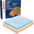 Bosch S0511 Car Air Filter Separates Particles Air Intake Moisture Resistant New