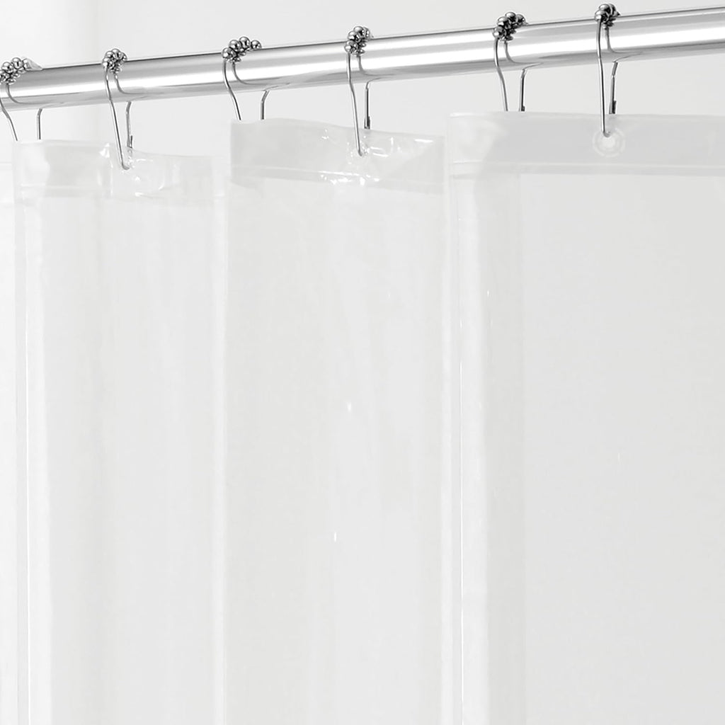 iDesign Clear Shower Curtain Transparent Bathroom Liner Mould Proof 72x72 New