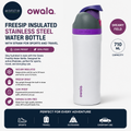 Owala FreeSip Insulated Stainless Steel Water Bottle Straw 710ml Dreamy Field