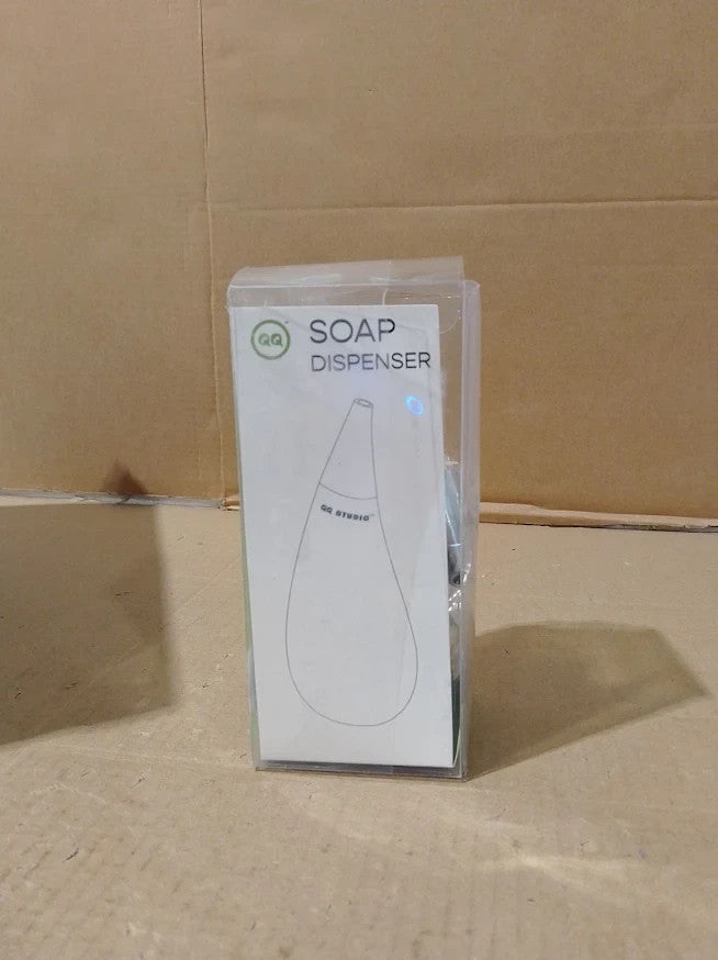 Kitchen Bathroom Tear Drop Soap Dispenser Bottle 7oz Squeezable Countertop Grey