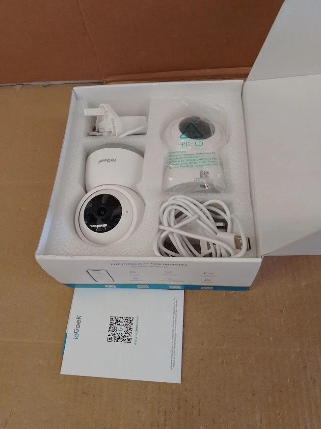 IeGeek 2K 3MP Indoor WiFi Security Camera 2 Pieces PTZ Camera Alexa Auto Track