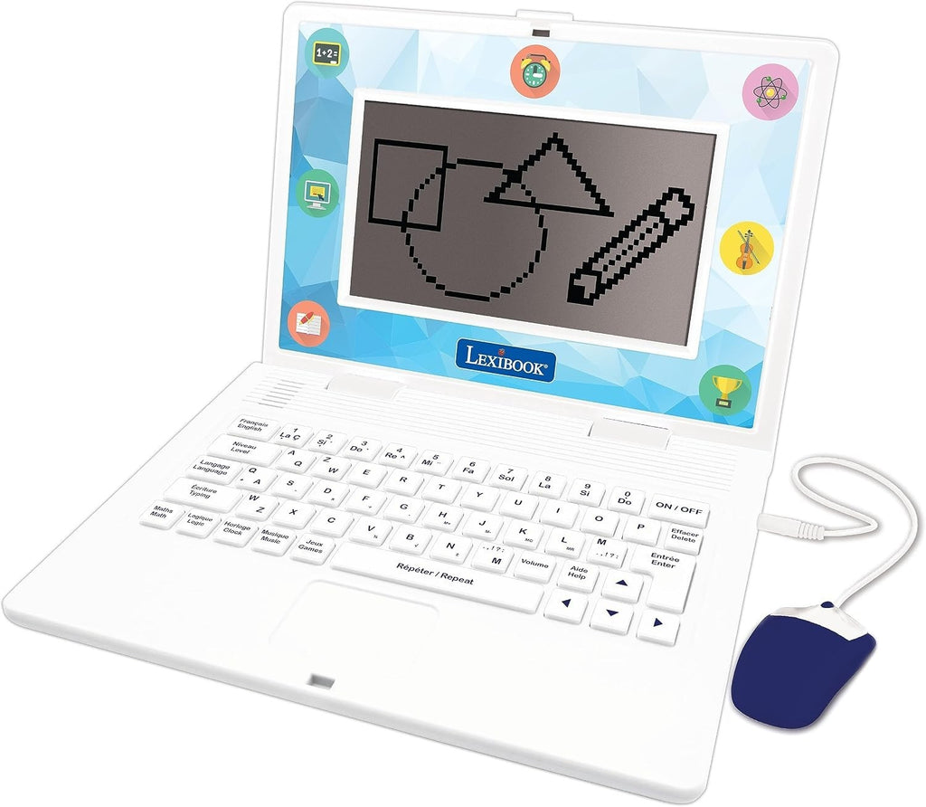 LEXIBOOK Bilingual Educational Laptop Spanish English Toy Children Activity New