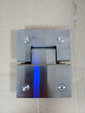 Alise 180° Glass Door Hinge Clamp Stainless Steel Heavy Brushed Duty Replacement