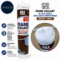 151 Frame Sealant All UPVC Wood & Metal Door Window Frames Permanent Brown 280ml