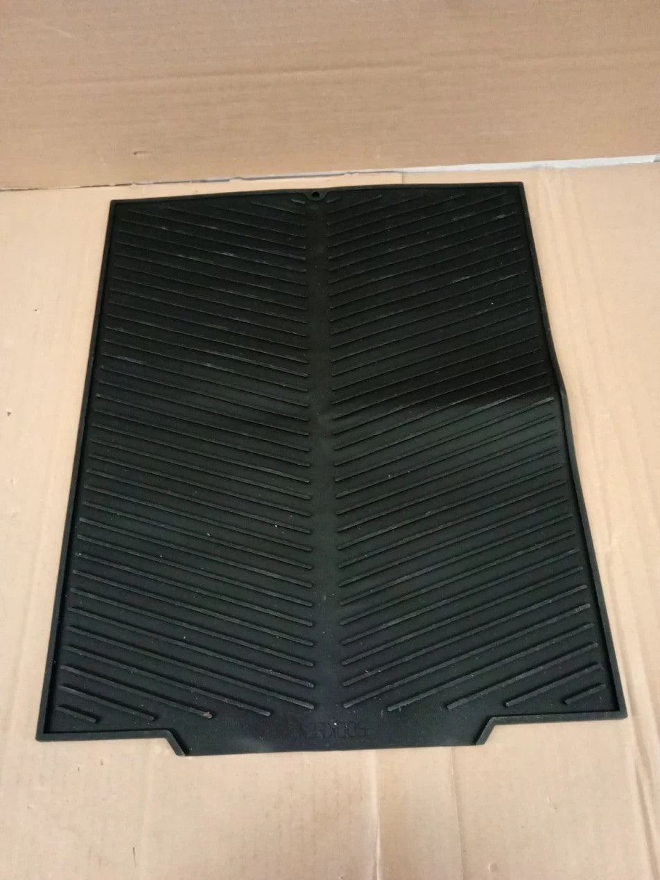 Silicone Draining Drying Mat 50x40cm Board Heat Resistant Collapsible Black