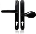 Xfort Uros Matt Black Door Handle Aluminium Offset Lever Pad UPVC New