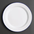 Olympia Enamel Dinner Plate Steel Heat Chemical Resistant 245mm Pack 6 New