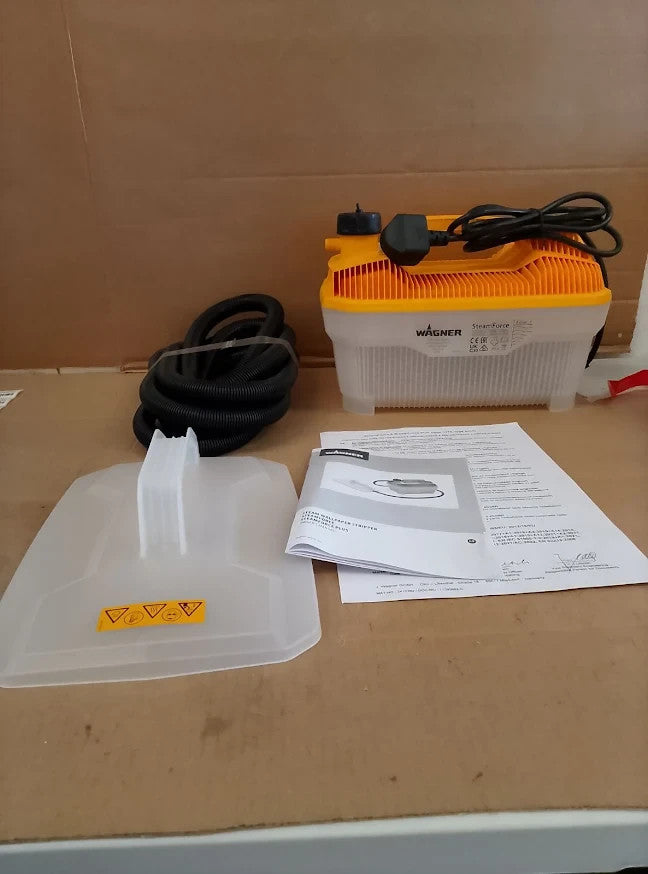 WAGNER SteamForce Wallpaper Stripper 2000W 4L Steam Remover 3.7m Hose Design New