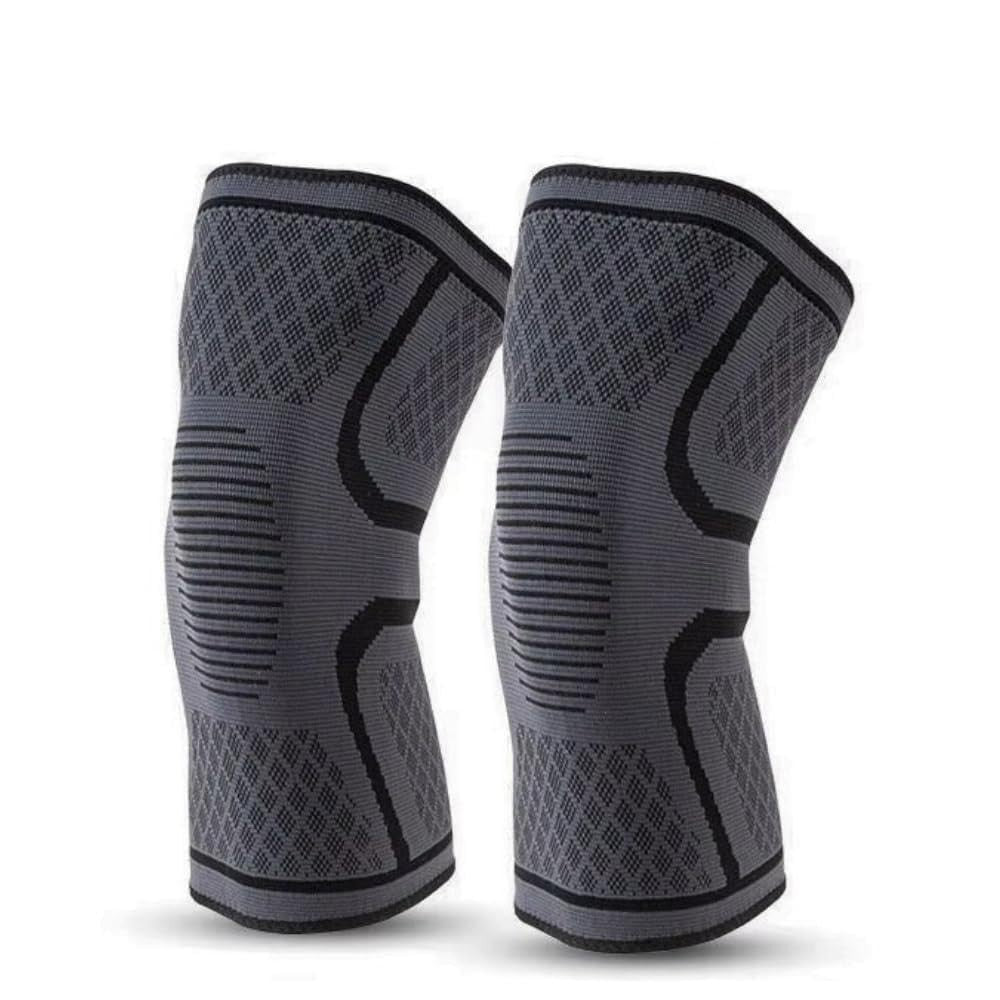 2 Pieces Premium Knee Supports Running Compression Sleeve Pain Relief Large New