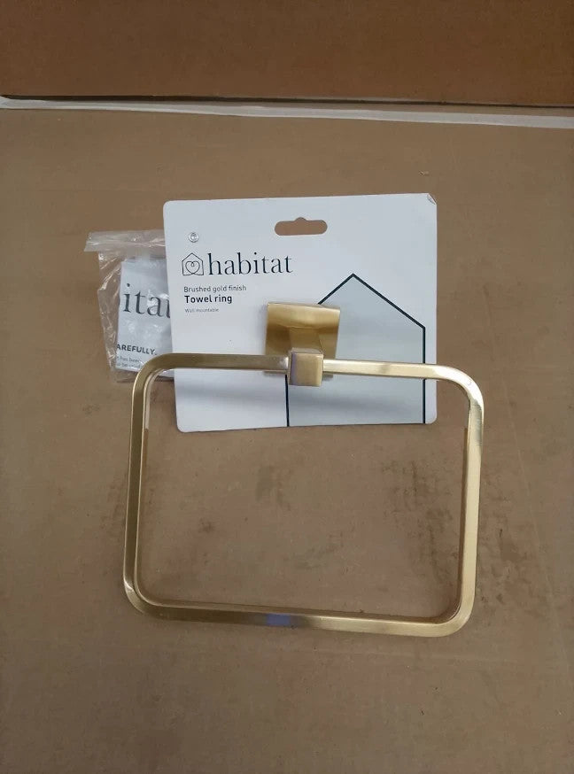 Argos Home Toilet Roll Holder Brushed Gold Bathroom Toilet Paper Holder New
