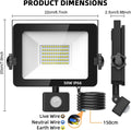 Aomeya Motion Sensor Outdoor Security Light 50W 4750 Lumen LED Floodlights New