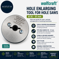Wolfcraft Hole Enlarging Tool Hole Saws Ø 35 - 51 mm 5950000 Hole Saw Guide