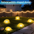 Medoyoh 1pc Warm White Solar Glass Stone Light Pathway Pond 2.5V New