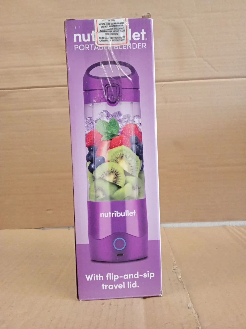 Nutribullet Portable Blender Purple Powerful Extractor Blade 475ml Cup To Go