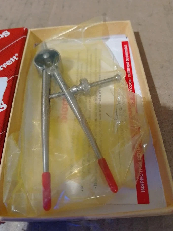 Starrett 2773 3in Toolmakers Spring Type Divider Round Legs Solid Nut New