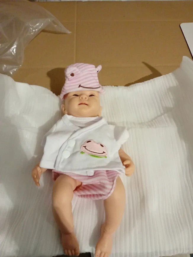 Gileutay 33cm Full Body Silicone Baby Doll Girl Lifelike Reborn Realistic 3+ New