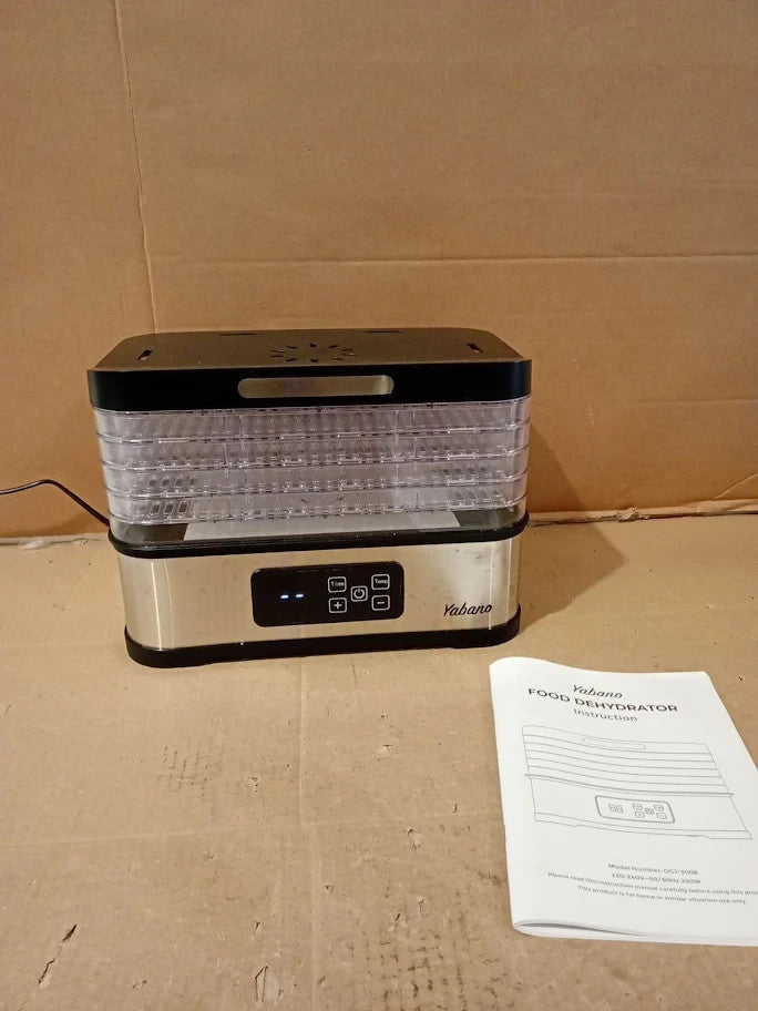 5 Tier Food Dehydrator Yabano Compact Dehydrators LED Display Food And Jerky