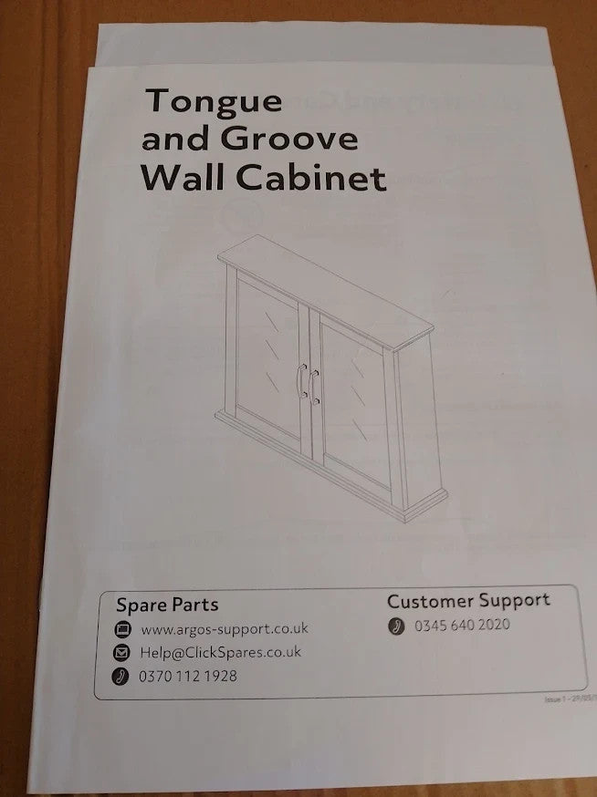 Argos Home Tongue Groove Wall Cabinet Grey Bathroom Storage Cupboard Design New