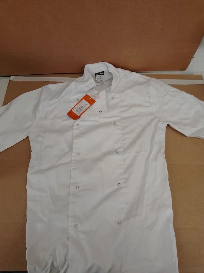 Portwest C733 Cumbria Chef Jacket Lightweight Short Sleeve Unisex Medium New