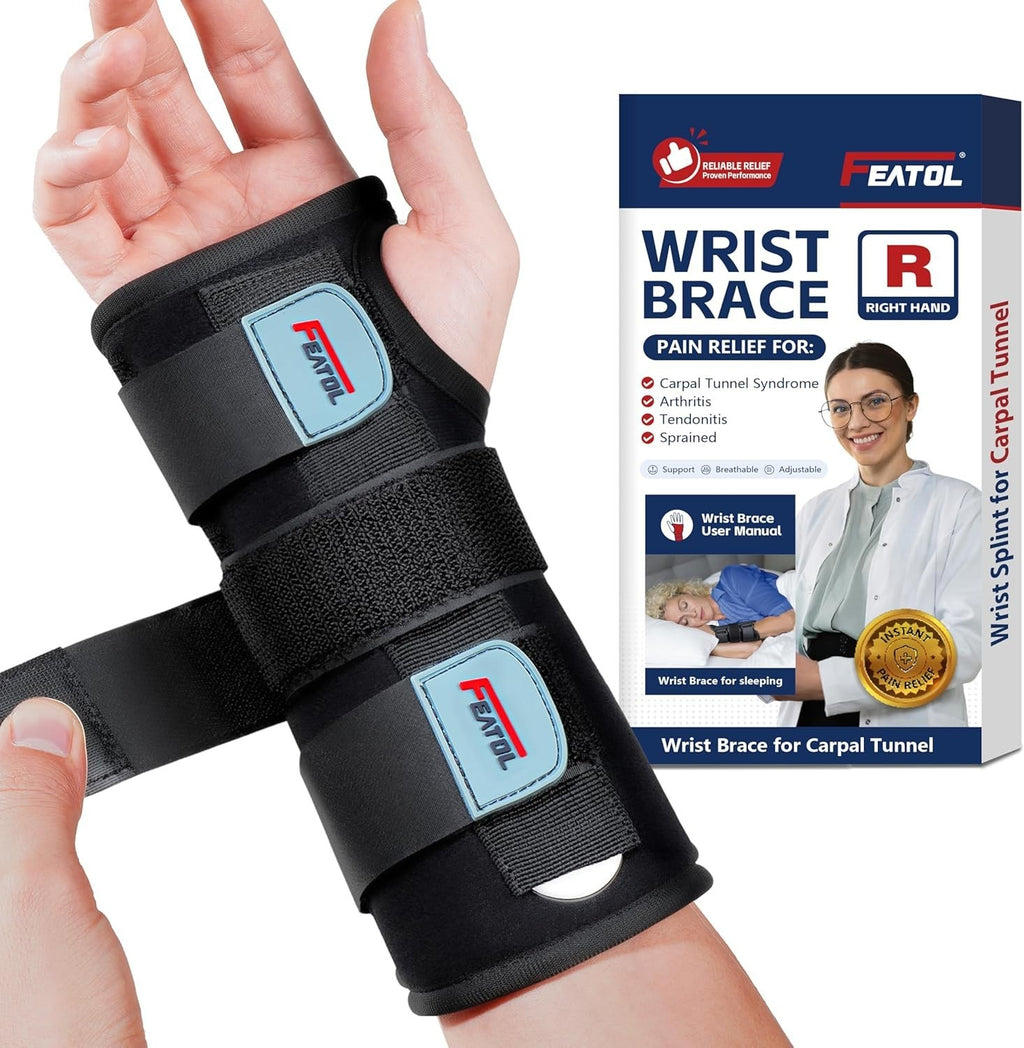 Freetoo Stable Version Support 3 Metal Carpal Tunnel Wrist Large/X Large New