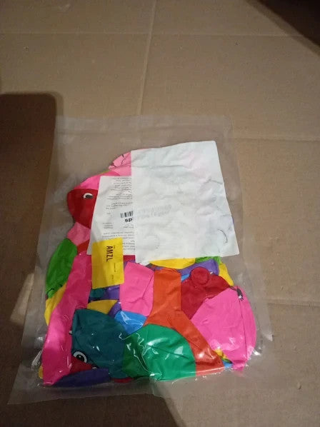 Youyike 200pcs Emotion Series Latex 12in Smiley Face Colourful Ballons New