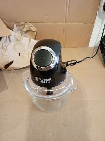 Russell Hobbs Desire Electric Fruit Vegetable Mini Chopper 1L Glass Bowl 200W