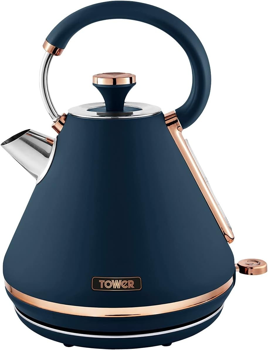 Tower T10044MNB Cavaletto Pyramid Kettle Detachable Filter 1.7L 3kw New