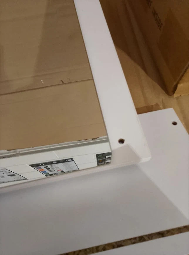 Argos Home Prime 2 Door Mirrored Cabinet White 50x60x14cm