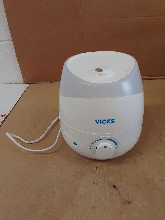 Vicks Mini Cool Mist Ultrasonic Humidifier Compact Quiet Better Sleep VUL525