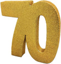 Number 70 Glitter Table Gold Centrepiece Decorations 20x20x3cm New