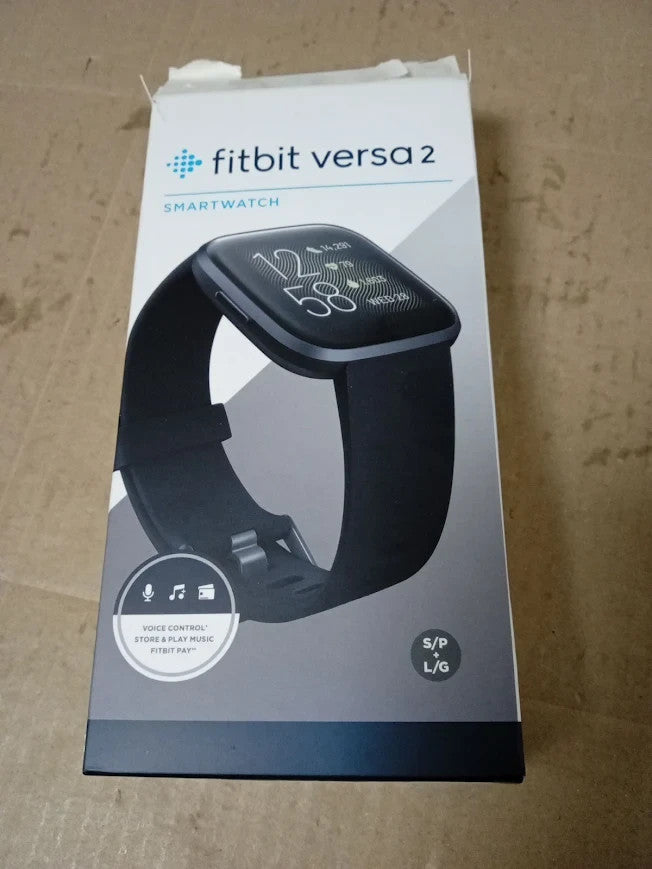 Fitbit Versa 2 Health Fitness Smartwatch Voice Control Sleep Score Black