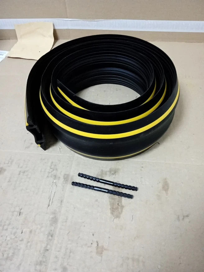 D-Line FC83H Floor Cable Protector 1.8m Linkable 30x10mm Black Yellow Design