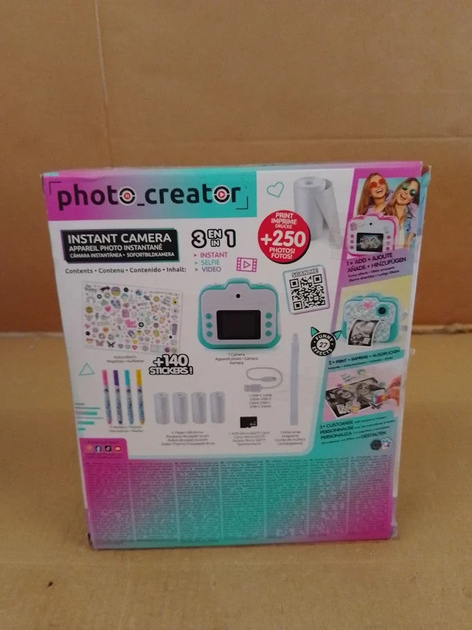 Kids Instant Print Camera Photo Video Creator Thermal Printing Camera 8+ New